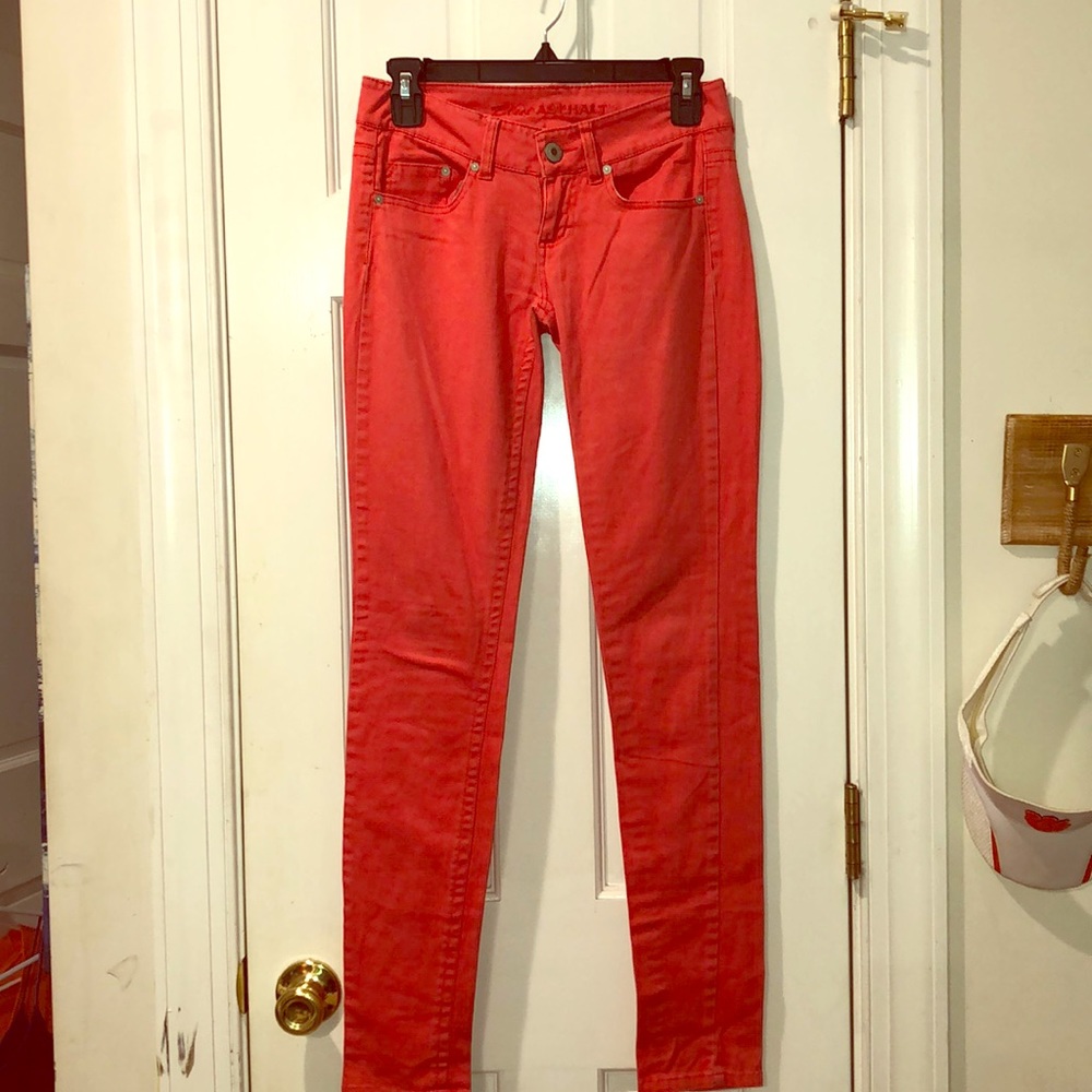 Juniors/Women’s Bright Orange Pants